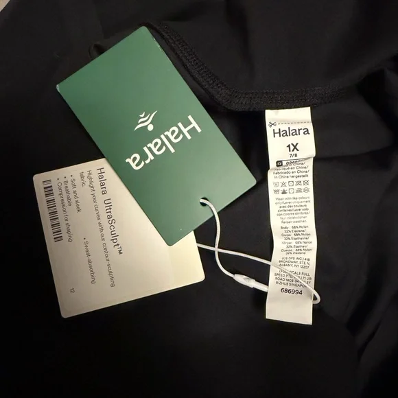 HALARA Black High-Waisted Leggings - Picture 3 of 7